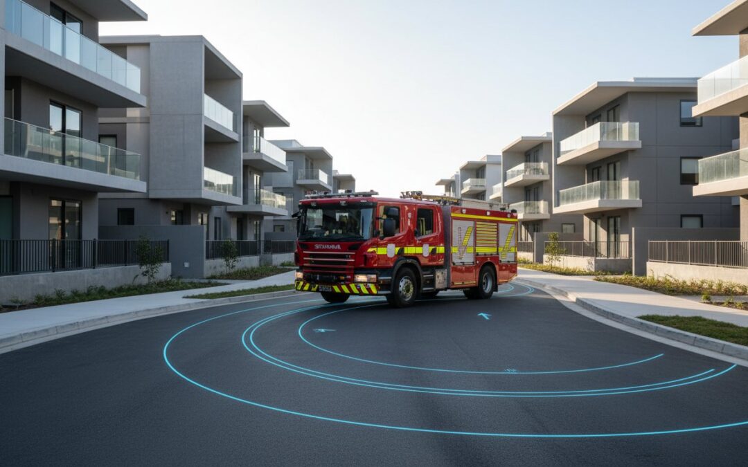 Swept Path Analysis for Emergency Vehicles: Ensuring DA Compliance and Site Safety
