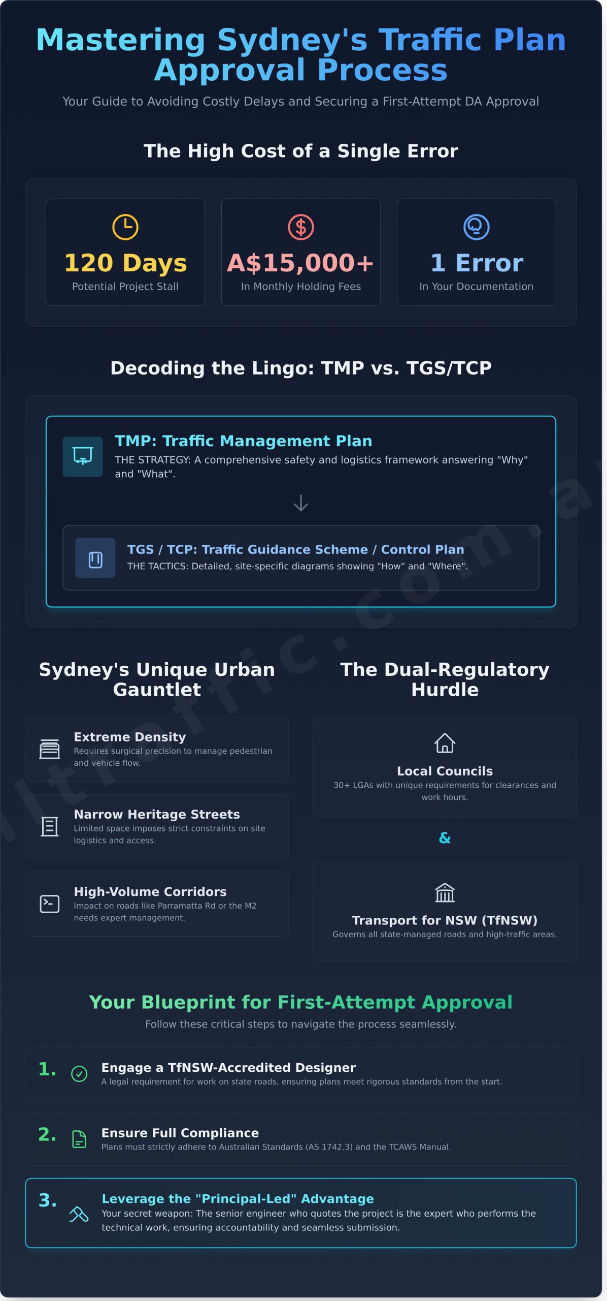 Traffic Control Management Plan Sydney The 2026 Developers Guide To Approval   Infographic