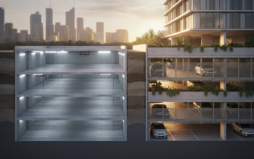 Basement vs Podium Parking Design Guidelines: A Developer’s Guide to Cost and Compliance