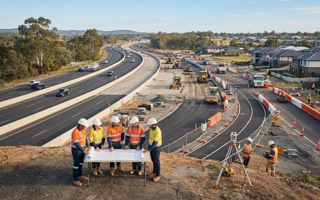 Traffic staging plans for road duplication and multi-stage developments