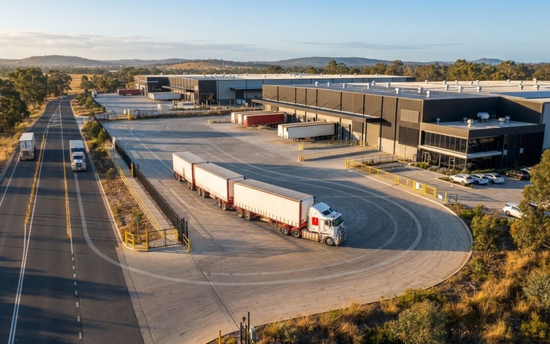Road-Train Access Design for Industrial Sites