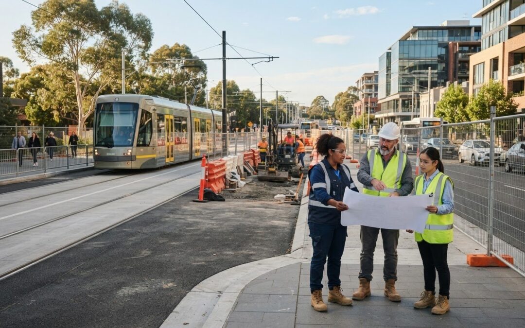 Traffic Control Plan: Working Near Tram Lines Guide